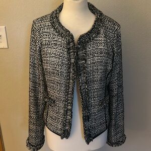 WHITE HOUSE BLACK MARKET TWEED WOMENS JACKET